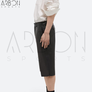 Shorts en cuir pour hommes, entièrement personnalisés, fabriqués à la main, nouvelle arrivée, qualité supérieure, légers, durables, au meilleur prix, style le plus récent - Product Image 3