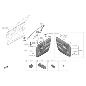 Nouveaux commutateurs et commandes G80 Gauche 96320T1500 - Product Image 2