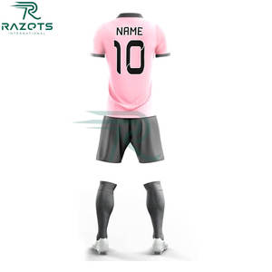 Uniformes de Fútbol Profesionales para Hombre al por Mayor, Tallas Grandes, 100% Poliéster, Manga Corta, Logotipo Frontal Personalizado, Camisetas de Fútbol OEM - Product Image 3