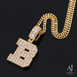 Colgante Personalizado de Plata 925 con Moissanita y Baño de Rodio, Diseño de Letra Iced Out, Joyería Hip Hop Unisex para Fiesta - Product Image 4