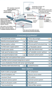 Vendita calda di alta qualità sedia dentale Set di metallo elettrico e plastica attrezzature dentali direttamente dalla cina per i medici - Product Image 5