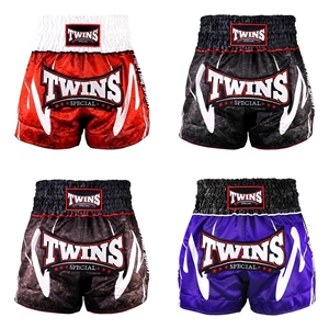 Shorts de Muay Thai Twins TBS-Rusty pour arts martiaux mixtes, entraînement, combat, respirant, extensible, séchage rapide, polyester satiné, unisexe - Product Image 4
