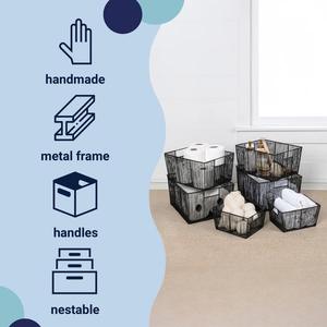 Panier de rangement ventilé en métal : solution élégante pour le garde-manger - Product Image 5