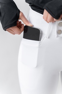 Pantalones de Montar a Caballo para Mujer de Alta Calidad con Logotipo Personalizado, Cómodos, Ligeros, Elásticos en Cuatro Direcciones, con Asiento Completo de Silicona - Product Image 4