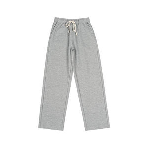 Men's Heavyweight Mid <b>Waist</b> Casual 100% Cotton <b>Elastic</b> <b>Waist</b> Oversized Jogger <b>Trousers</b> Breathable Quick Dry - Product Image 3
