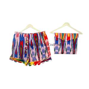 Conjunto de Pijama de Verano para Mujer, Transpirable, 100% Algodón, Manga Corta, Estampado Floral, Camiseta de Dormir Suave de Secado Rápido, Lavable a Máquina - Product Image 4