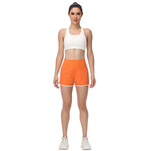 <b>Women's</b> High Waist Gym Sports <b>Shorts</b> Breathable Eco-Friendly Hip Hop Pink 2-in-1 Workout Running Quick-Drying <b>Shorts</b> - Product Image 5