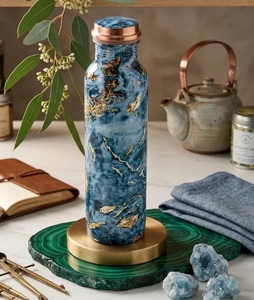 Handcraft Floral <b>Printed</b> Stainless Steel Insulated Water Bottle Reusable Travel Drinking Bottle For Home And <b>Office</b> - Product Image 1