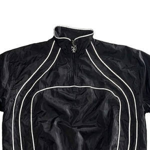 New RTS High Sales Custom Printed Logo Black High Quality Men's Nylon <b>Wind</b> <b>Breaker</b> Shorts Sets Stylish Men Set Streetwear Jacket - Product Image 6