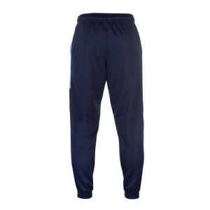 Veste de survêtement unisexe sportive à fermeture éclair intégrale, style streetwear, à capuche, avec poches latérales, respirante, légère, 100 % polyester, couleur bleu marine - Product Image 2