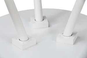 Minimalist Durable White Wooden Side <b>Table</b> <b>for</b> Home Serving and Display Use - Product Image 4