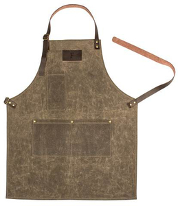 Unisex Faux Leather <b>Waterproof</b> <b>Work</b> Apron Dust Proof Adjustable Crossback Utility Workshop Coverall Multi Pocket Workwear - Product Image 4