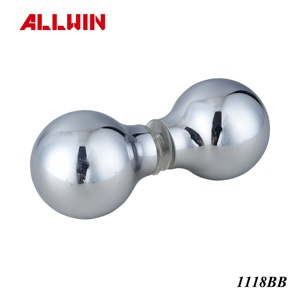 Stainless Steel or Brass Grip Style Shower <b>Glass</b> <b>Door</b> <b>Knobs</b> - Product Image 6