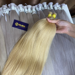 ผมเวอร์จินเวียดนามขายส่งแบบเป็นมัด ต่อผมปลายเต็ม เส้นตรง สีบลอนด์ ผมแท้แบบทอ สีตามสั่ง - Product Image 1