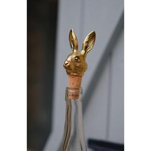 Bouchon de bouteille de vin en forme de tête de cerf argentée, réutilisable, en métal, décoratif, bouchon d'étanchéité fait main, design personnalisable, cadeaux pour bar - Product Image 2