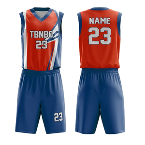 TBNBO ชุดเสื้อบาสเก็ตบอลแขนกุดคอวีผ้าตาข่าย 23 โพลีเอสเตอร์ระบายอากาศได้ดีชุดทีมผู้ใหญ่ใส่หมายเลขชื่อที่กำหนดเอง - Product Image 1