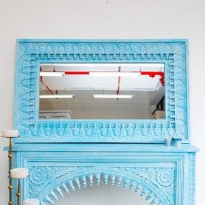 Elegant <b>Framed</b> Accent <b>Mirror</b> for Contemporary Homes Artistic Textured Design with Chic Interior Presence - Product Image 5