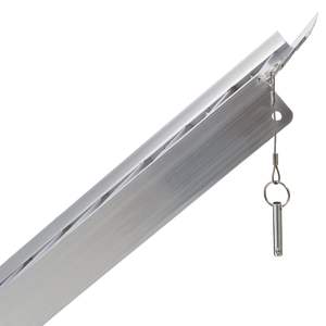 Rampe de seuil en aluminium pliable Portable de 4 pieds Capacité de 600 livres Surface antidérapante Deux pièces séparées pour les escaliers de la maison - Product Image 6