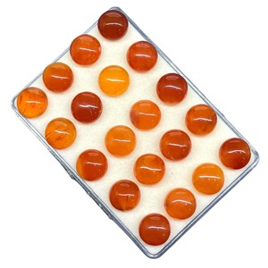 Cabochon rond en cornaline naturelle 12 mm, pierre de cornaline orange, pierres précieuses en vrac, prix de gros, lot en vrac pour la fabrication de bijoux - Product Image 4