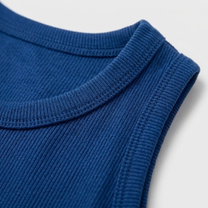 Women Solid Color Crew Neck Sleeveless Tank <b>Top</b> Casual Breathable Knitted Spandex Polyester <b>Crop</b> <b>Top</b> - Product Image 4