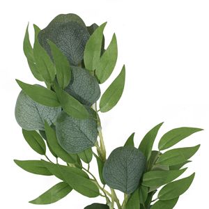 Guirlandes de feuilles d'eucalyptus de 80 pouces pour la décoration de table et les articles de table pour fêtes - Product Image 5