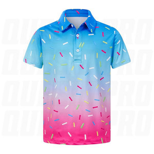 เสื้อโปโลเด็กผู้ชาย แขนสั้น น้ำหนักเบา มีปก สำหรับเด็กอายุ 5-14 ปี ผ้าระบายอากาศได้ดี นุ่ม สบาย เหมาะสำหรับใส่ไปโรงเรียน เล่นกอล์ฟ ท่องเที่ยว หรือใส่ลำลอง - Product Image 2