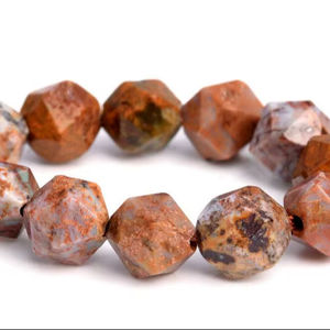 Perles d'Opale Verte Africaine 5-6MM, Taille Étoile Facettée, Qualité Supérieure, Pierres Précieuses Naturelles Authentiques, Lot en Gros de Perles Libres - Product Image 1