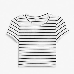 Crop top pour femme, t-shirt imprimé, coupe ajustée, qualité supérieure, personnalisable, très vendu - Product Image 5