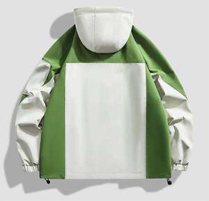 Unisex Lightweight <b>Waterproof</b> Quilted Autumn <b>Jacket</b> Mandarin Collar Embroidered Front Canvas Fabric Polyester Filled Outdoor - Product Image 4