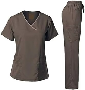 Unisex Fashion Spandex Breathable Salon Spa Healthcare Uniforms Match Trim Customizable Medical Beauty <b>Scrubs</b> OEM Service Safety - Product Image 4