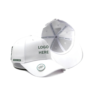 Blank 6-Panel Performance Golf <b>Cap</b> With Magnetic Ball Marker Velcro Closure Custom Logo Moisture-Wicking Sports Hat <b>For</b> <b>Men</b> OEM - Product Image 1