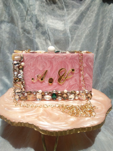 Nuevo Diseño de Bolso de Mano de Resina para Bodas y Eventos en la Playa, Elegante con Detalles de Cadena, Decoración para el Hogar, Mejor Precio - Product Image 3