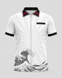 Professional Custom <b>Dart</b> Shirt Mens Sports Polo Jersey Moisture Wicking Quick Dry <b>Dart</b> Uniform With Sublimation Printing - Product Image 3