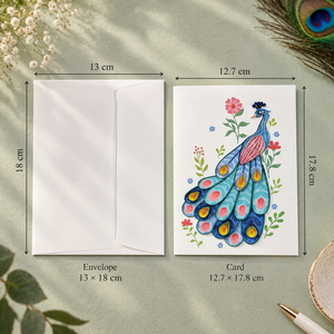 Wholesale High Quality Elegant Peacock Floral Quilling <b>Card</b> Best Artistic Handmade Greeting <b>Card</b> 12.7x17.8cm Customizable Paper - Product Image 2