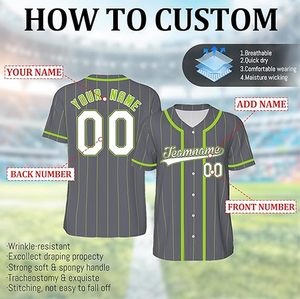 Customizable Baseball Jersey V Neck Short Sleeve Breathable Quick Dry Anti-Bacterial Silk Screen Printed Adult Unisex 100% - Product Image 2