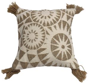 Funda de cojín decorativa tejida marrón nueva y elegante, diseño geométrico de forcejeo, forma cuadrada para uso doméstico en Hotel, técnicas de costura - Product Image 1