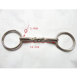 Bocado de Acero Inoxidable Ajustable para Caballos - Diseño Flexible para Entrenamiento y Competición 135mm/145mm EQUILUX HANDCRAFT BOUTIQUE - Product Image 3