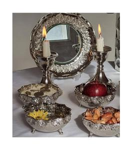 ชามใส่ช็อกโกแลตสีเงินสแตนเลส รูปทรงสวยงาม สามารถปรับแต่งได้ ชามเสิร์ฟขนมหวาน โดย Home Arts - Product Image 1