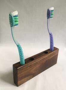 Handmade Wooden Toothbrush Holder Bamboo <b>Wood</b> <b>Bathroom</b> <b>Accessories</b> Eco Friendly Toothbrush Storage Stand - Product Image 2