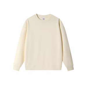 Sweat-shirt col rond essentiel surdimensionné en coton 100% 350 g/m² couleur unie pour l'hiver, personnalisable, best-seller, avec étiquette privée OEM complète - Product Image 2