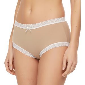 Ropa interior de bikini de algodón sin costuras, diseño liso sin líneas, corte de talle bajo, tonos neutros sólidos, alternativa cómoda a lo sexy - Product Image 6