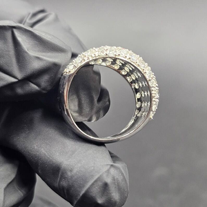 Moissanite Iced Out <b>Dome</b> <b>Ring</b> Luxury Hip Hop Statement Jewelry Sparkling Mens Fashion <b>Ring</b> - Product Image 1