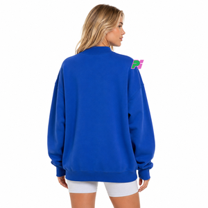 Sudadera Oversize de Cuello Alto para Mujer con Bordado del Mapa del Estado de Arkansas, Sudadera de Forro Polar para Otoño - Product Image 4