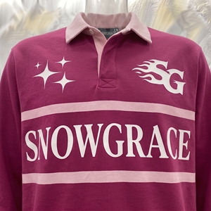 เสื้อโปโลแขนยาว Snowgrace คอปกพับได้ ระบายอากาศได้ดี สำหรับผู้ใหญ่ทุกเพศทุกวัย ใส่ได้ทุกฤดู ทรงปกติ พิมพ์ลายโลโก้ - Product Image 5