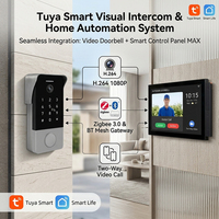 Campanello IP Wireless Hiwink 1080P Interamente in Metallo, Supporto App Tuya, Tastiera con Password, Sblocco 5 in 1, Impermeabile IP65, Rilevamento Movimento