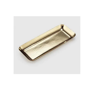 Plateau de service et de rangement élégant pour table, gadget de cuisine, plateau de service en acier inoxydable, passe au lave-vaisselle, avec poignée - Product Image 4