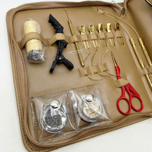 Professional Stainless Steel Red Gold Hair <b>Extension</b> Tools Kit Micro Links Removal Pliers Clips <b>Beads</b> Thread & Alligator clip - Product Image 3