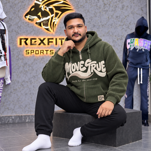 Sweat-shirt à capuche unisexe personnalisé avec fermeture éclair, en molleton côtelé, style streetwear, avec motif chenille, poche kangourou, étiquette personnalisée, vêtement décontracté pour l'hiver - Product Image 2