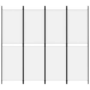 ฉากกั้นห้องผ้าสีขาว 4 แผง ขนาด 78.7"x70.9" พร้อมฉากกั้น - Product Image 3
