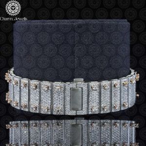 Montre pour homme Charm Jewells en acier inoxydable, boîtier carré de 40 mm, accents de diamants, analogique, luxe, mode, mouvement mécanique, date automatique - Product Image 3